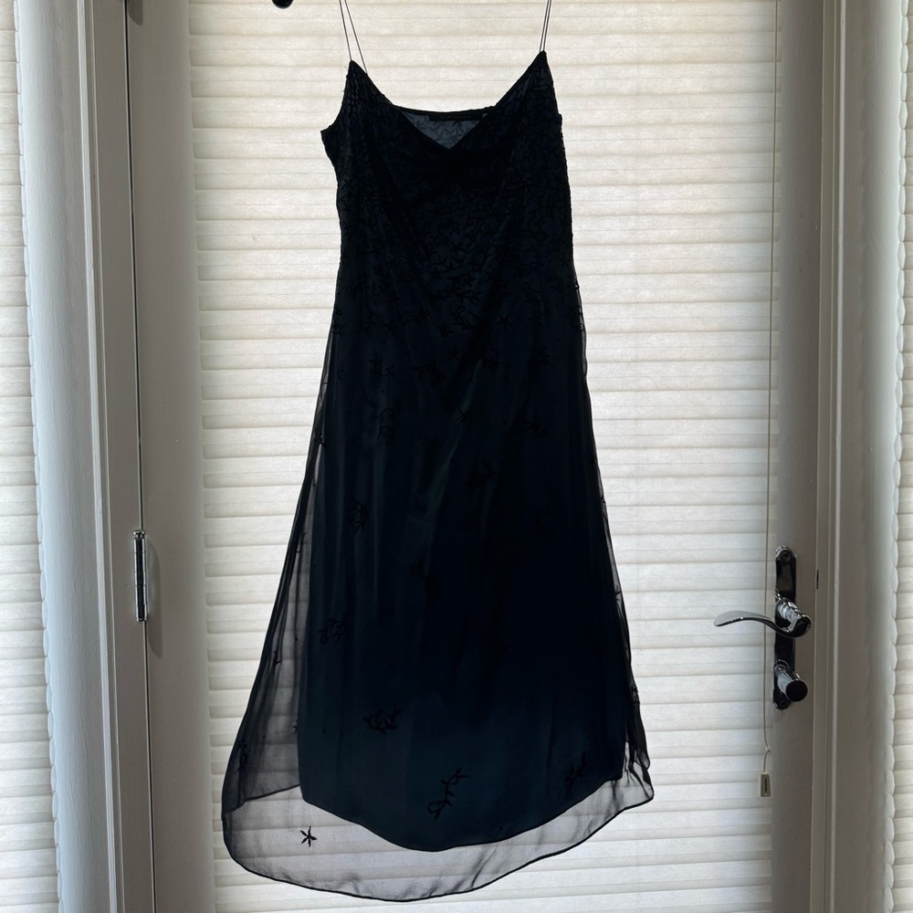 Elie Tahara. Blue and black dress